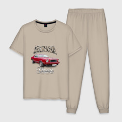 Мужская пижама хлопок Маслкар Ford Mustang