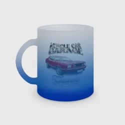 Кружка матовая стеклянная Маслкар Ford Mustang