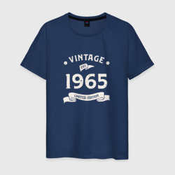 Винтаж 1965 ограниченный выпуск – Мужская футболка хлопок с принтом купить со скидкой в -20%