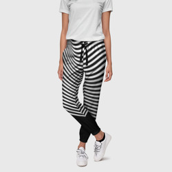 Trendy raster pattern – Женские брюки 3D с принтом купить