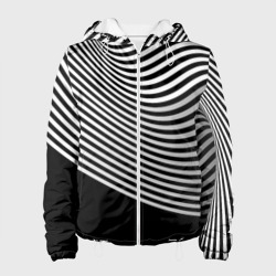 Trendy raster pattern – Женская куртка 3D с принтом купить со скидкой в -10%