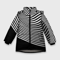 Trendy raster pattern – Зимняя куртка для девочек 3D с принтом купить