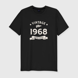 Мужская футболка хлопок Slim Винтаж 1968, ограниченный выпуск