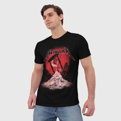 Мужская футболка 3D Metallica - время - фото 2