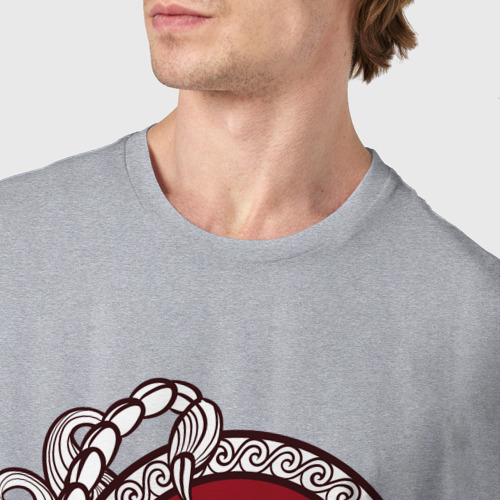 Мужская футболка хлопок с принтом Скорпион знак зодиака, фото #4