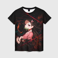 Nezuko Demon Slayer art – Женская футболка 3D с принтом купить со скидкой в -31%