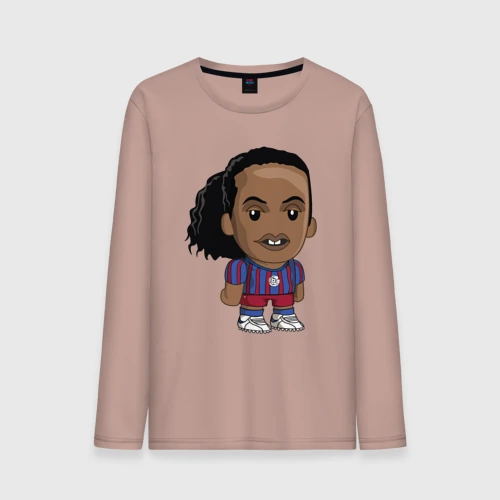 Мужской лонгслив хлопок Ronaldinho Barcelona