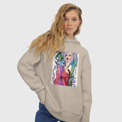 Женское худи Oversize хлопок Ветряная красотка - фото 2