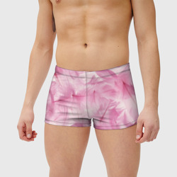 Мужские купальные плавки 3D Розовые перышки - фото 2
