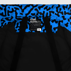 Куртка с принтом Абстрактный паттерн - минимализм для мужчины, вид на модели спереди №4. Цвет основы: черный