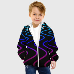 Детская куртка 3D Волновой неоновый растр - фото 2