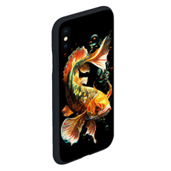Чехол для iPhone XS Max матовый Золотая рыбка моей мечты - фото 2
