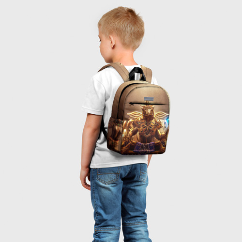 Детский рюкзак 3D с принтом PUBG фараоны, фото на моделе #1
