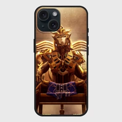 Чехол силиконовый для Apple iPhone 15 матовый PUBG фараоны