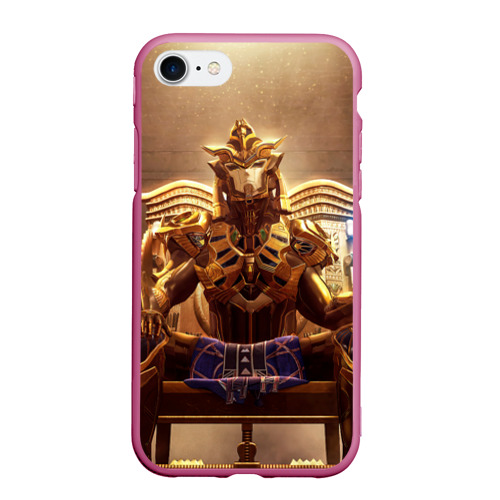 Чехол для iPhone 7/8 матовый с принтом PUBG фараоны, вид спереди #2