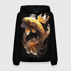 Женская толстовка 3D Рыба золотой дракон