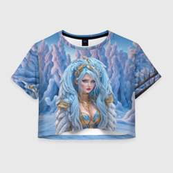 Женская футболка Crop-top 3D Crystal Maiden Dota2