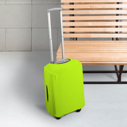 Чехол для чемодана 3D Лайм цвет однотонный лаймовый - фото 2
