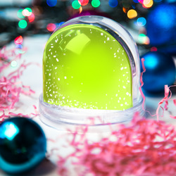 Игрушка Снежный шар Лайм цвет однотонный лаймовый - фото 2