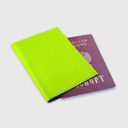Обложка для паспорта матовая кожа Лайм цвет однотонный лаймовый - фото 2