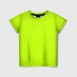Детская футболка 3D Лайм цвет однотонный лаймовый