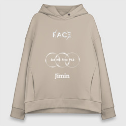 Женское худи Oversize хлопок Jimin face Set Me Free