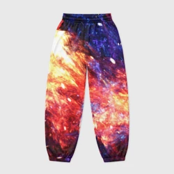 Женские джоггеры оверсайз 3D Космическое сияние ночь