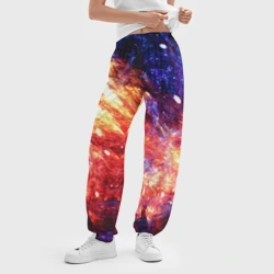 Женские джоггеры оверсайз 3D Космическое сияние ночь - фото 2