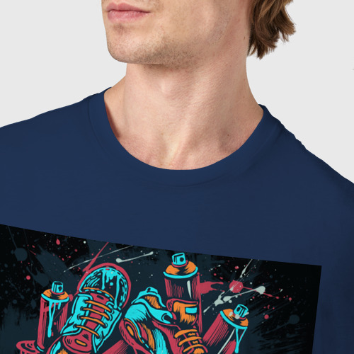 Мужская футболка хлопок с принтом Надпись Street style, фото #4