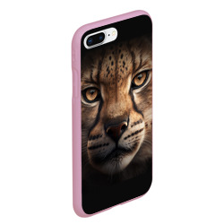 Чехол для iPhone 7Plus/8 Plus матовый Крупная морда тигра - фото 2