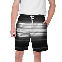 Мужские шорты 3D Черно-белые помехи