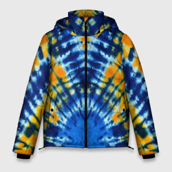 Tie dye стиль хиппи – Мужская зимняя куртка 3D с принтом купить