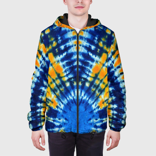 Мужская куртка 3D с принтом Tie dye стиль хиппи, вид сбоку #3