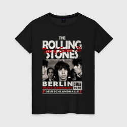 Женская футболка хлопок The Rolling Stones rock