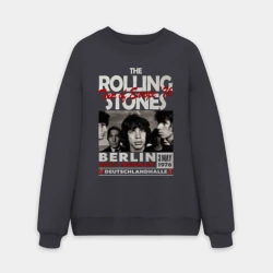 Мужской свитшот oversize без начеса хлопок The Rolling Stones rock