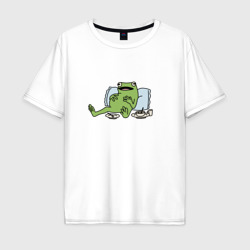 Мужская футболка хлопок Oversize Ленивая лягушка
