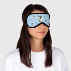 Маска для сна 3D Мопс: сладкого много не бывает - фото 2