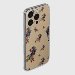 Чехол для iPhone 16 Pro Max силиконовый с защитой камеры Радужная такса - фото 2