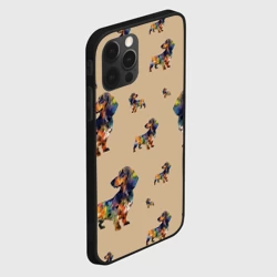 Чехол для iPhone 12 Pro Радужная такса - фото 2