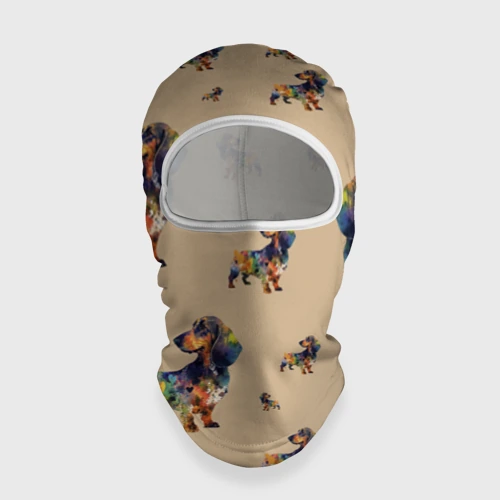 Балаклава 3D Радужная такса