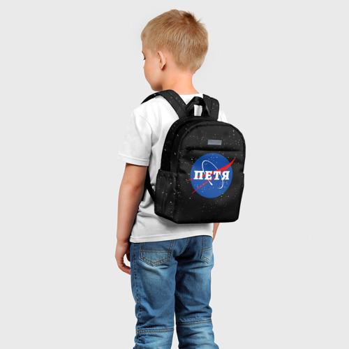 Детский рюкзак 3D с принтом Петя Наса космос, фото на моделе #1