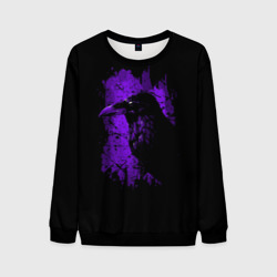 Мужской свитшот 3D Dark purple raven