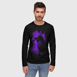 Мужской лонгслив 3D Dark purple raven - фото 2