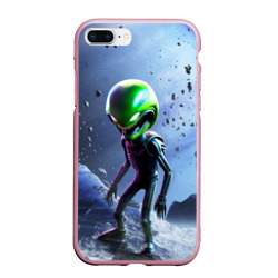 Чехол для iPhone 7Plus/8 Plus матовый Alien during a space storm