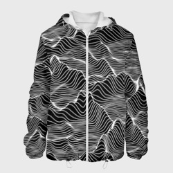 Авангардный растровый пейзаж из линий – Мужская куртка 3D с принтом купить со скидкой в -10%
