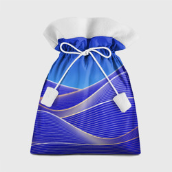 Волновая синяя композиция – Подарочный 3D мешок с принтом купить со скидкой в -13%