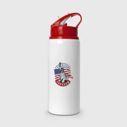 Бутылка для воды с трубочкой American freedom