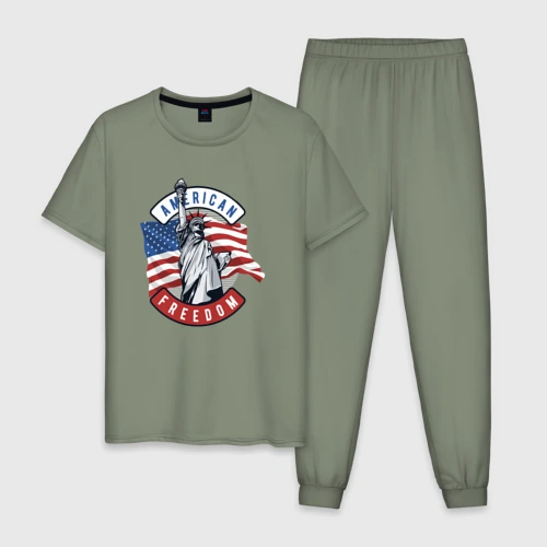 Мужская пижама хлопок American freedom