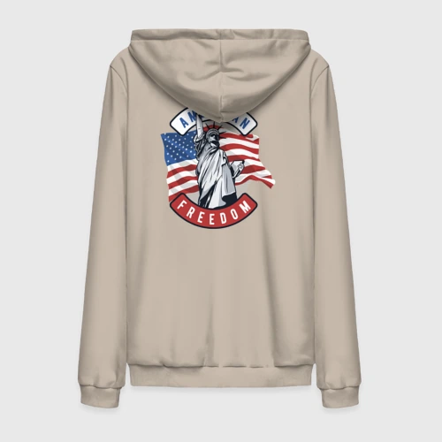 Мужская толстовка на молнии хлопок American freedom