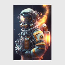 Магнитный плакат 2Х3 Астронавт покоряющий просторы вселенной